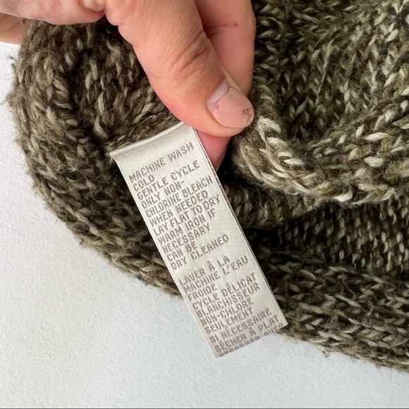 Chunky Knit Green Oversized Sweater - Picture 3 of 5